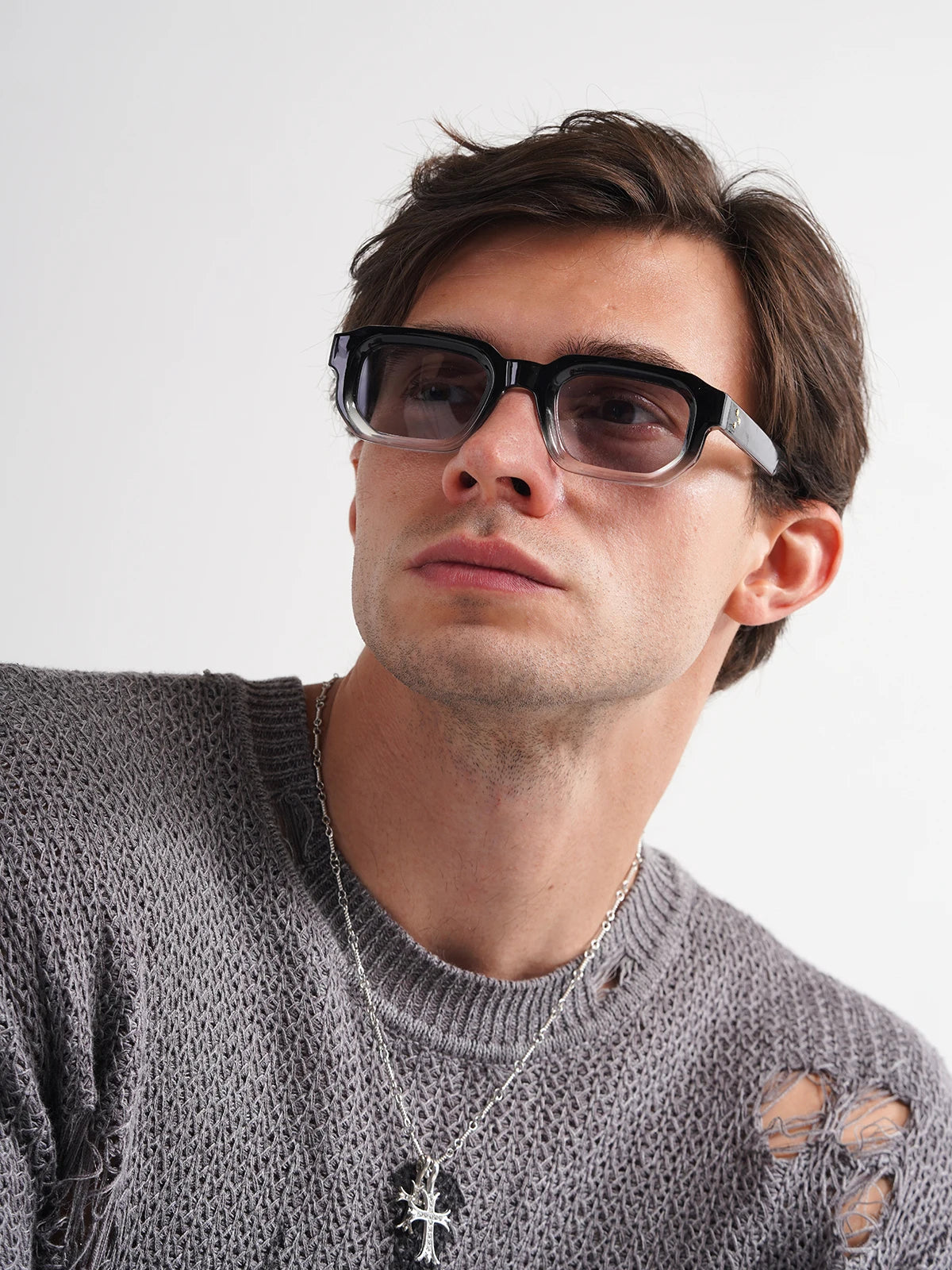 Men Vintage Rectangle Frame Sunglasses Fashion Retro Sun Glasses Luxury Brand Design UV400 Shades Eyewear Women Sun Glasse