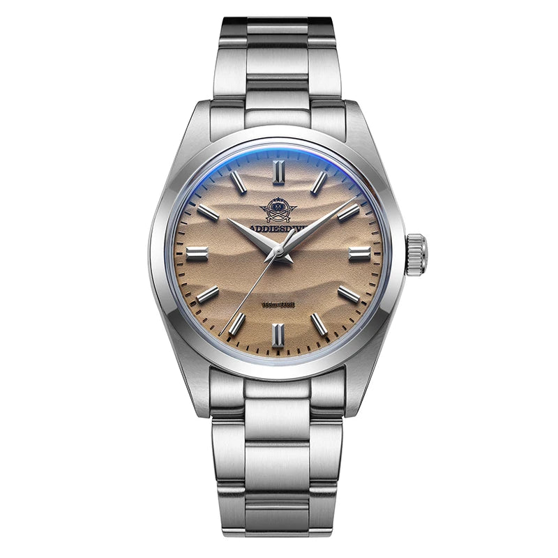 Hot Sale AD2030 without LOGO Watch Stainless Steel 100M Waterproof Quartz Watches 3D Sand Dial Men'S Wristwatch Dress