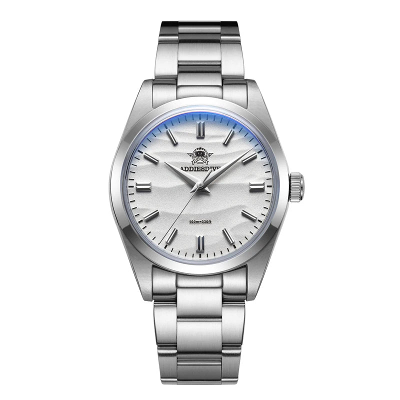 Hot Sale AD2030 without LOGO Watch Stainless Steel 100M Waterproof Quartz Watches 3D Sand Dial Men'S Wristwatch Dress