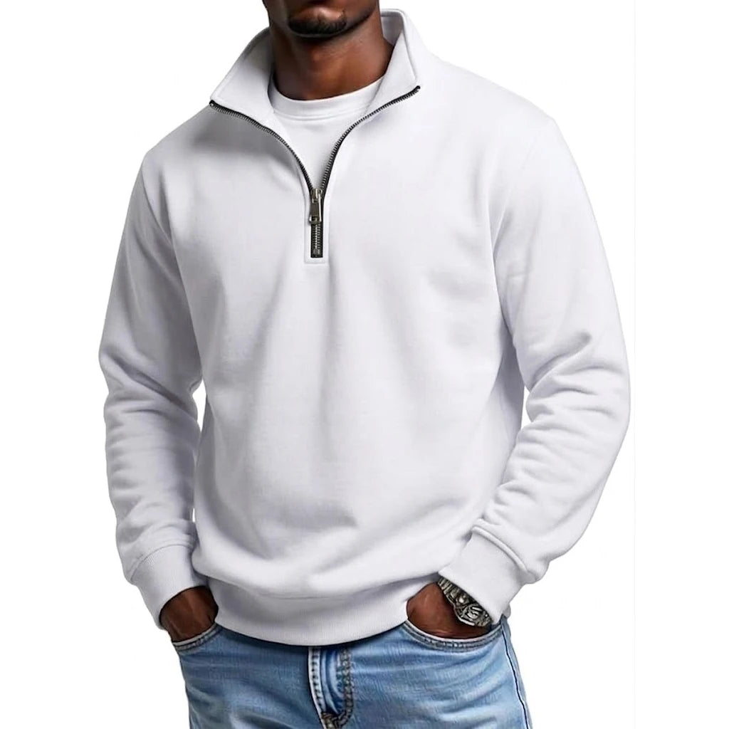 Outdoor Men Zipper Sweatshirts Spring Quarter Zip Pullover Half Zipper Hoodie for Men Gym Man Autumn Solid Men'S Sweatshirt Coat
