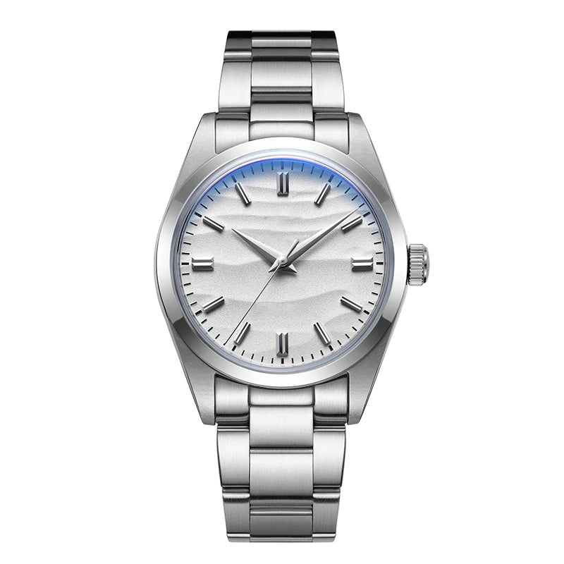 Hot Sale AD2030 without LOGO Watch Stainless Steel 100M Waterproof Quartz Watches 3D Sand Dial Men'S Wristwatch Dress