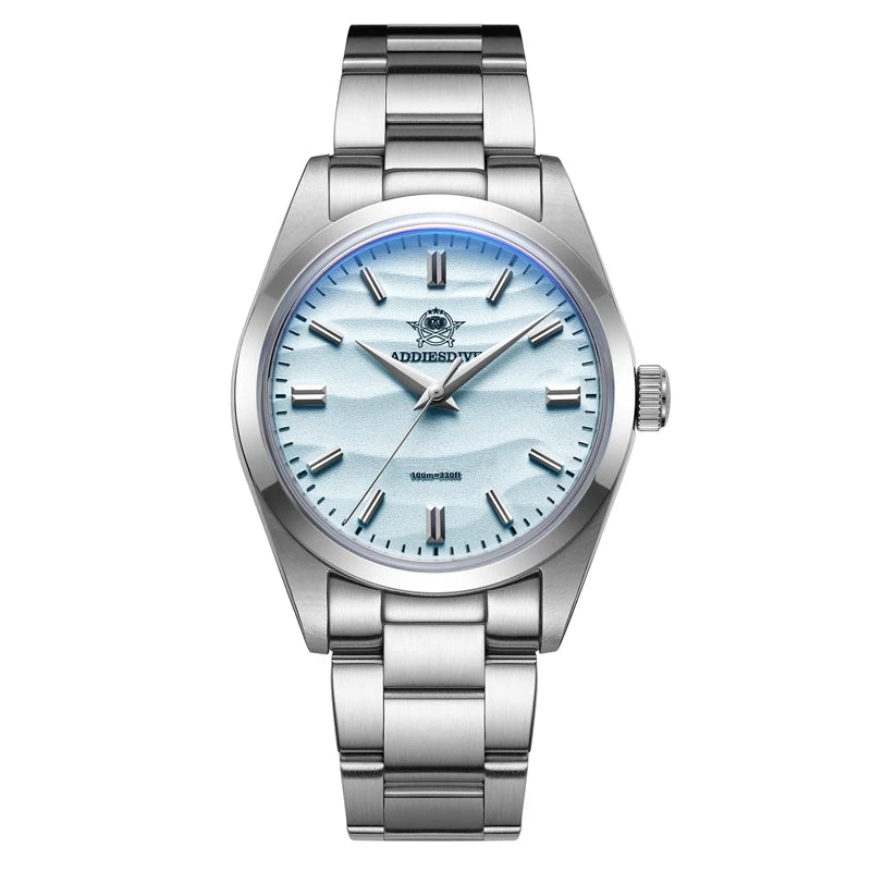 Hot Sale AD2030 without LOGO Watch Stainless Steel 100M Waterproof Quartz Watches 3D Sand Dial Men'S Wristwatch Dress