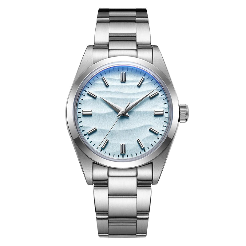 Hot Sale AD2030 without LOGO Watch Stainless Steel 100M Waterproof Quartz Watches 3D Sand Dial Men'S Wristwatch Dress