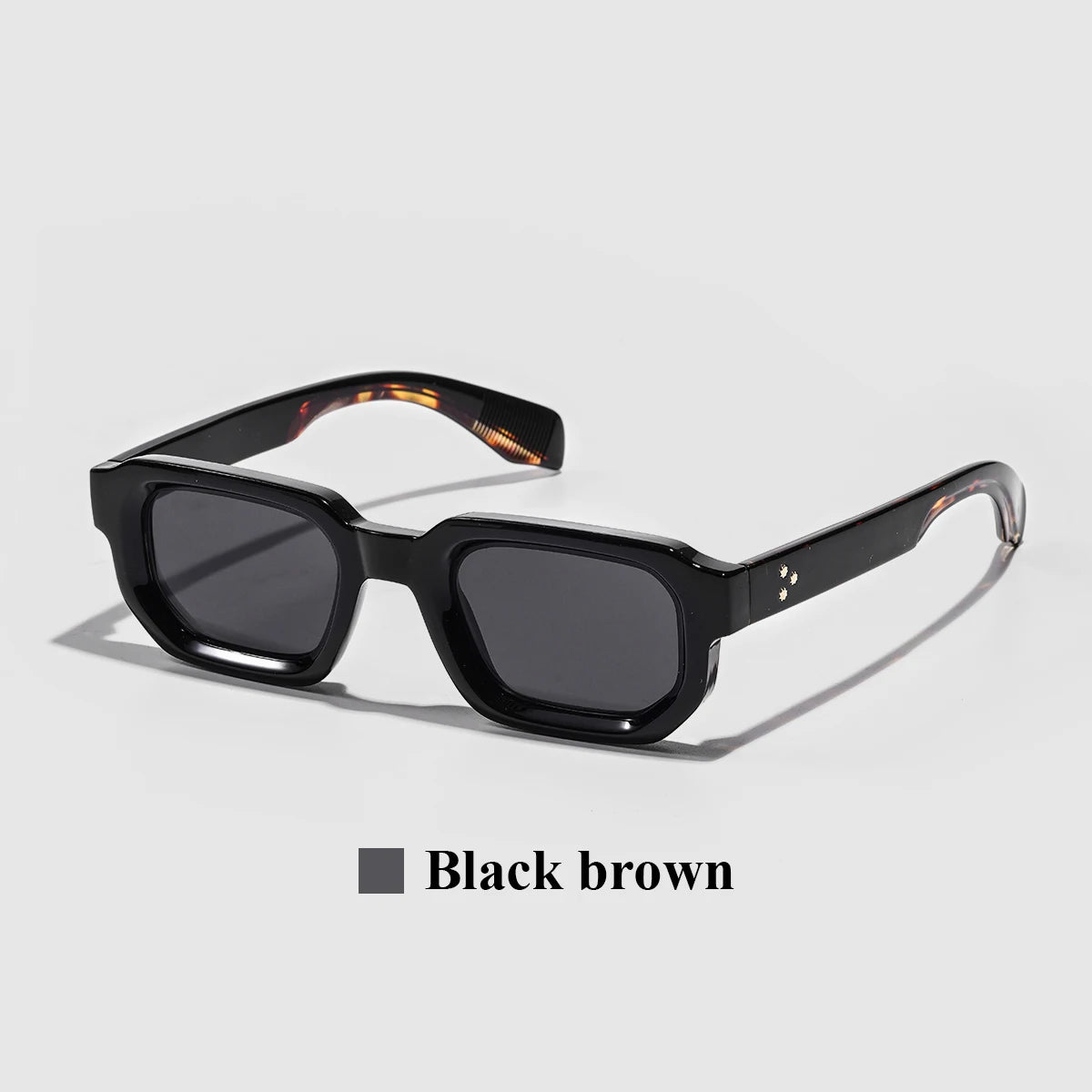 Men Vintage Rectangle Frame Sunglasses Fashion Retro Sun Glasses Luxury Brand Design UV400 Shades Eyewear Women Sun Glasse