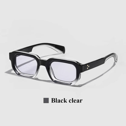 Men Vintage Rectangle Frame Sunglasses Fashion Retro Sun Glasses Luxury Brand Design UV400 Shades Eyewear Women Sun Glasse