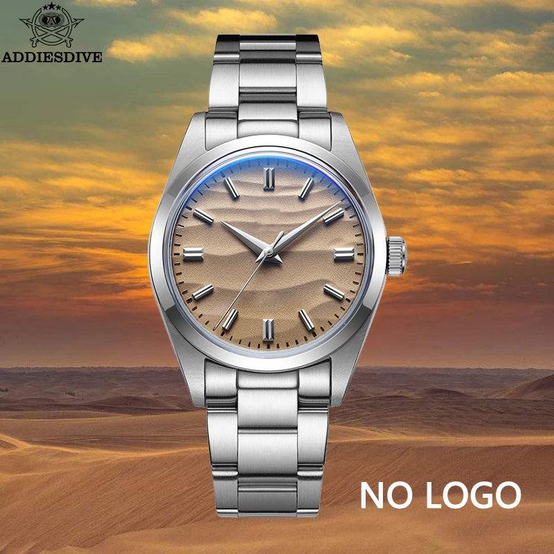 Hot Sale AD2030 without LOGO Watch Stainless Steel 100M Waterproof Quartz Watches 3D Sand Dial Men'S Wristwatch Dress