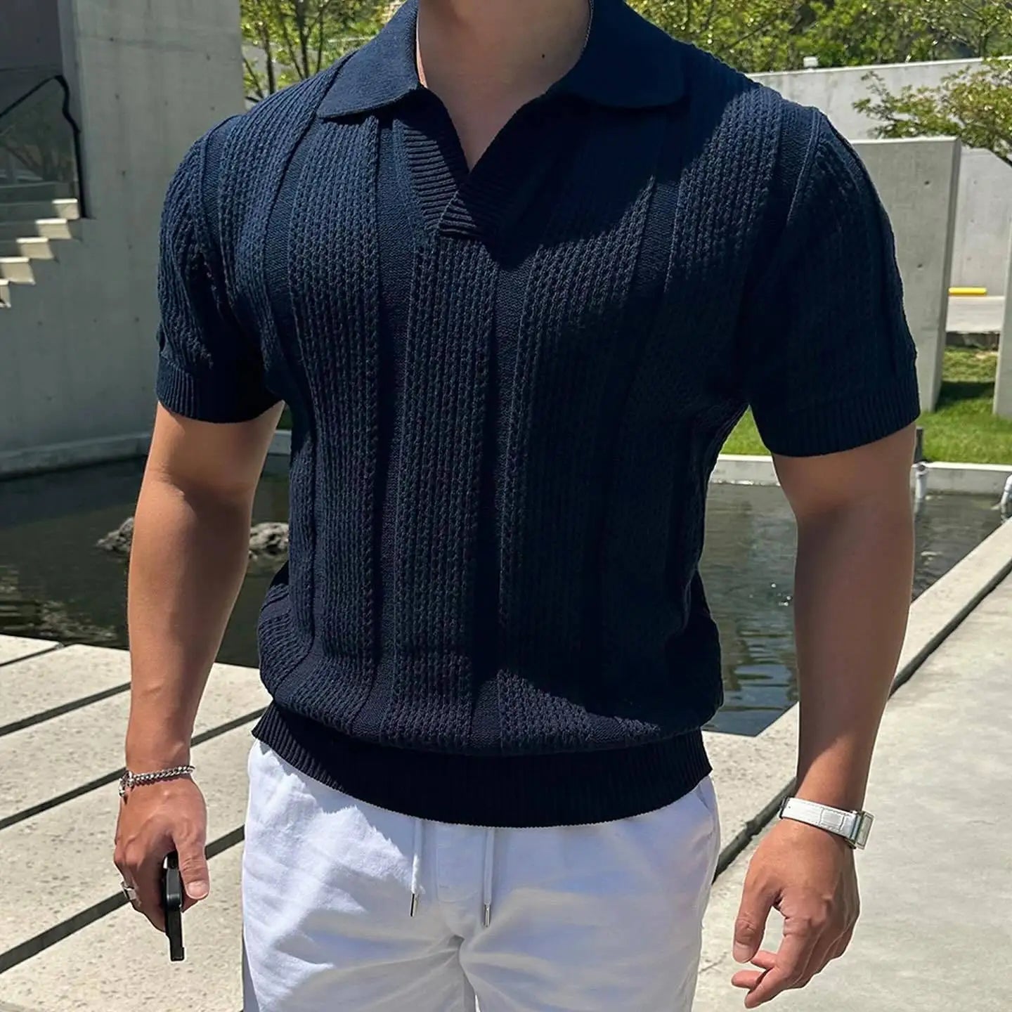 Summer Men Polo T-Shirt