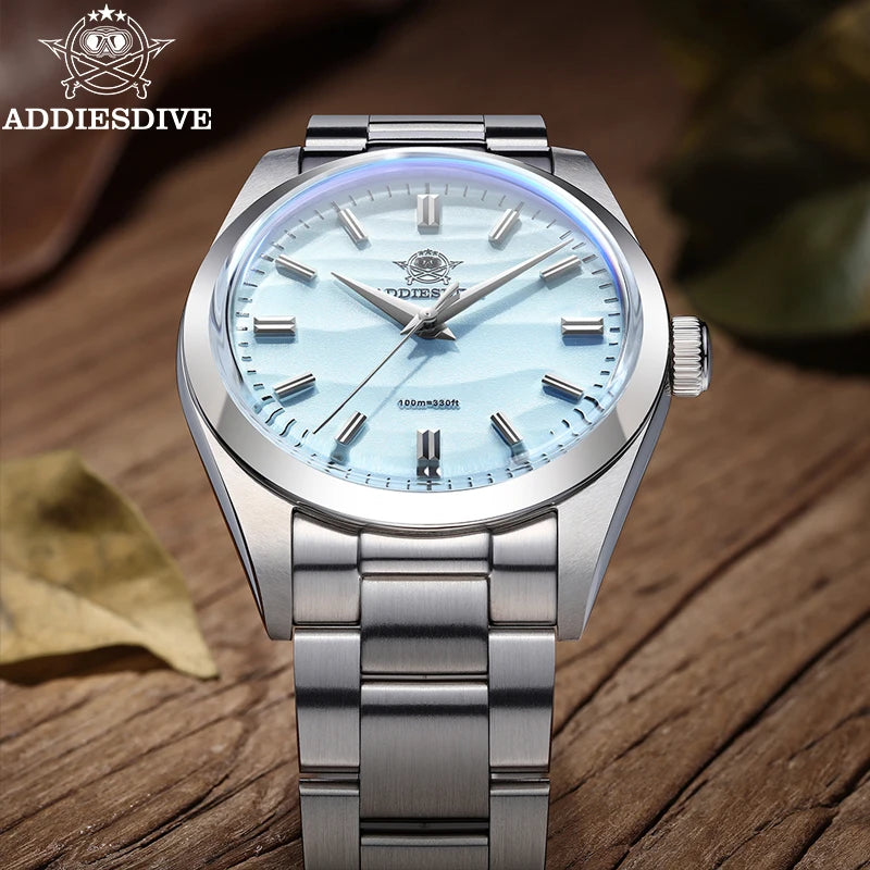 Hot Sale AD2030 without LOGO Watch Stainless Steel 100M Waterproof Quartz Watches 3D Sand Dial Men'S Wristwatch Dress